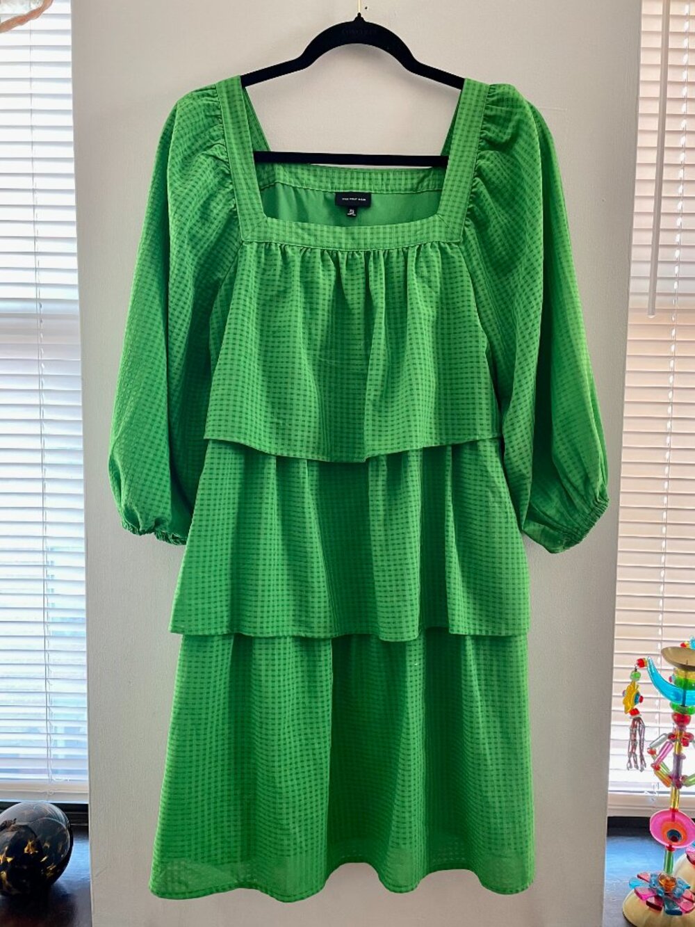 Who What Wear | Green Tiered Dress